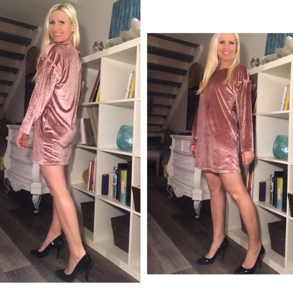 🥂Velvet Pink Dress🌟 - Picture 2 of 6